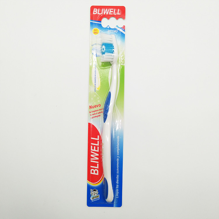 Brosse à dents réutilisable molle propre orale en plastique d'OEM de poignée écologique en gros de couleur